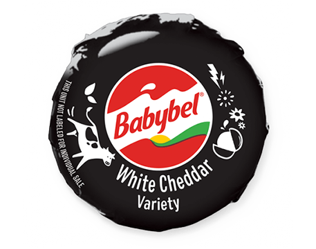 Babybel White Cheddar Semisoft Snack Cheese