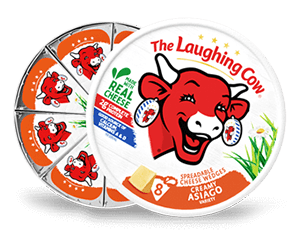 The Laughing Cow Creamy Asiago Cheese Wedges