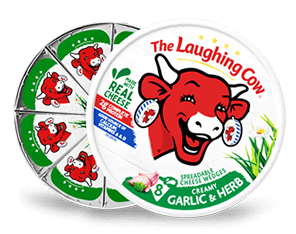 The Laughing Cow Creamy Garlic And Herb Cheese Wedges