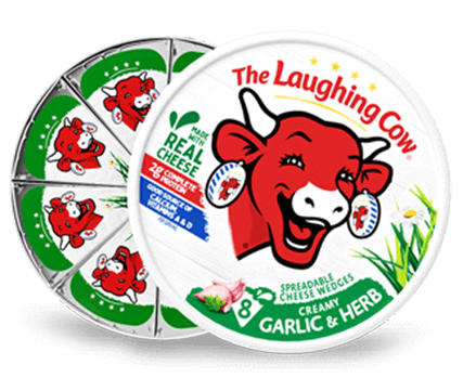 The Laughing Cow Creamy Garlic And Herb Cheese Wedges