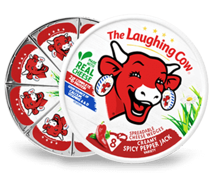 The Laughing Cow Creamy Spicy Pepperjack Cheese Wedges