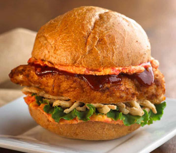 Crispy Bourbon Chicken Sandwich Recipe