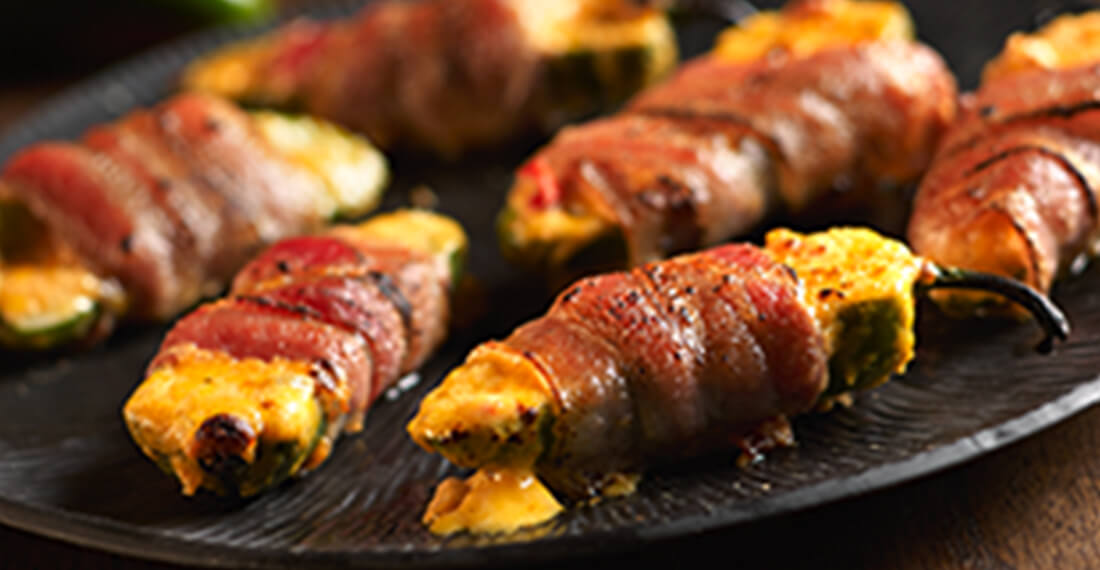 Bacon Wrapped Pimiento Jalapeño Poppers Recipe