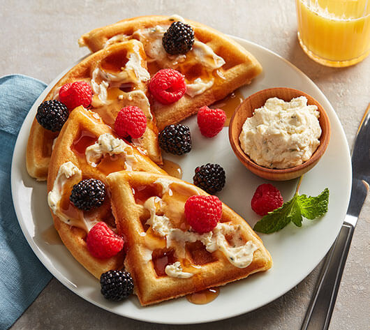 recipe-page-hero-mobile-boursin-belgium-waffle - Bel Foodservice