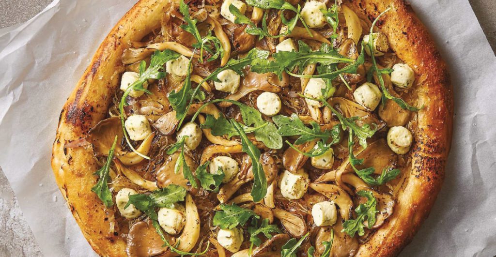 Oyster Mushroom and Boursin Pizza Recipe