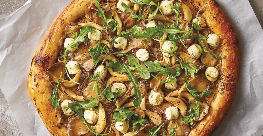 Oyster Mushroom Pizza Recipe | Bel Foodservice