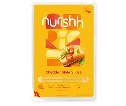 Nurishh Cheddar Style Vegan Cheese Slices