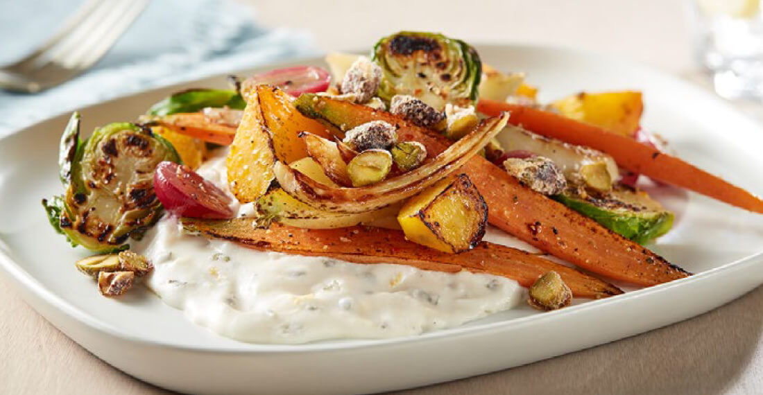 Roasted Vegetables with Boursin Dairy-Free Cream Recipe