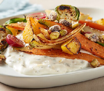 Roasted Vegetables with Boursin Dairy-Free Cream Recipe