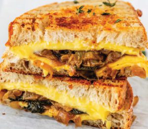 Vegan Grilled Cheese with Sauteed Onions Recipe