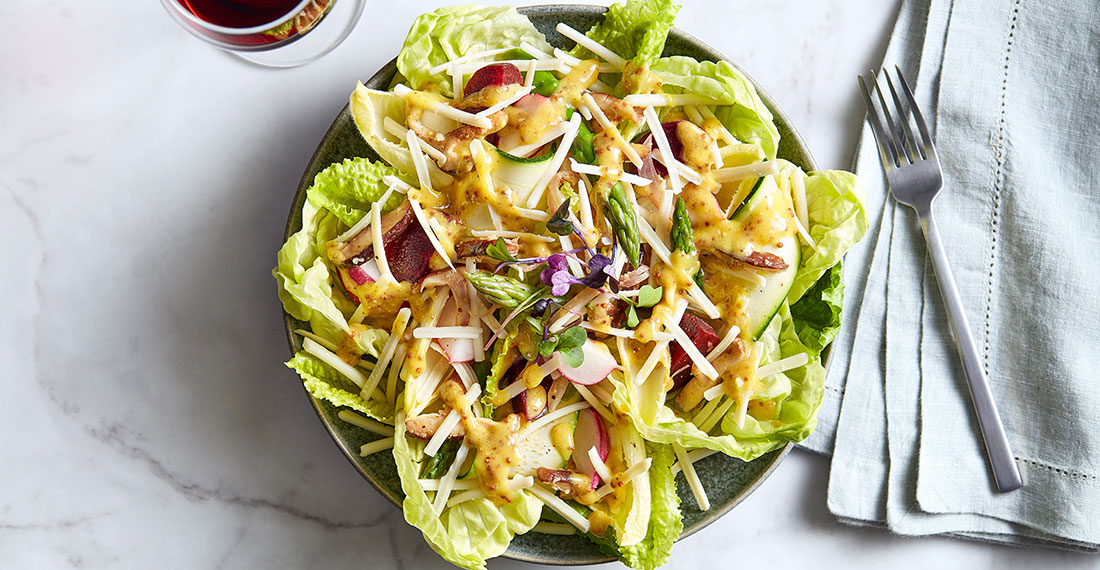 Fall Salad in Nurishh Mozzarella Tuile Recipe
