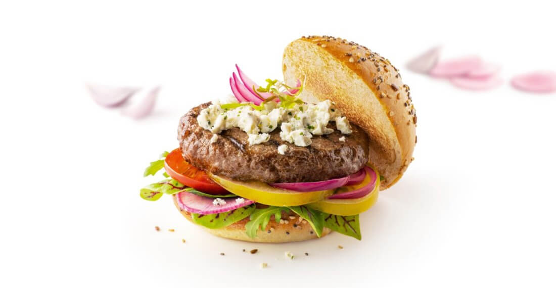 Summer Burger with Boursin Cheese