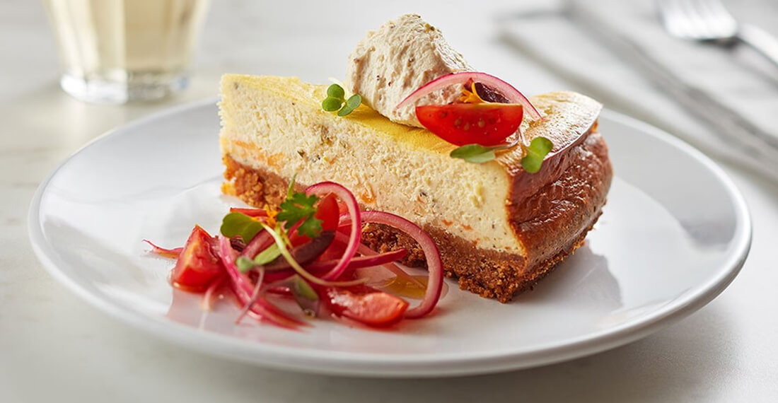 Savory Garlic & Herb Cheesecake with Boursin