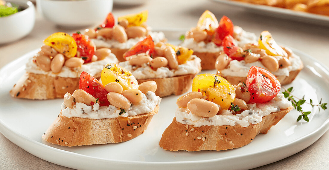 Baked Crostini with Boursin Dairy-Free Cheese