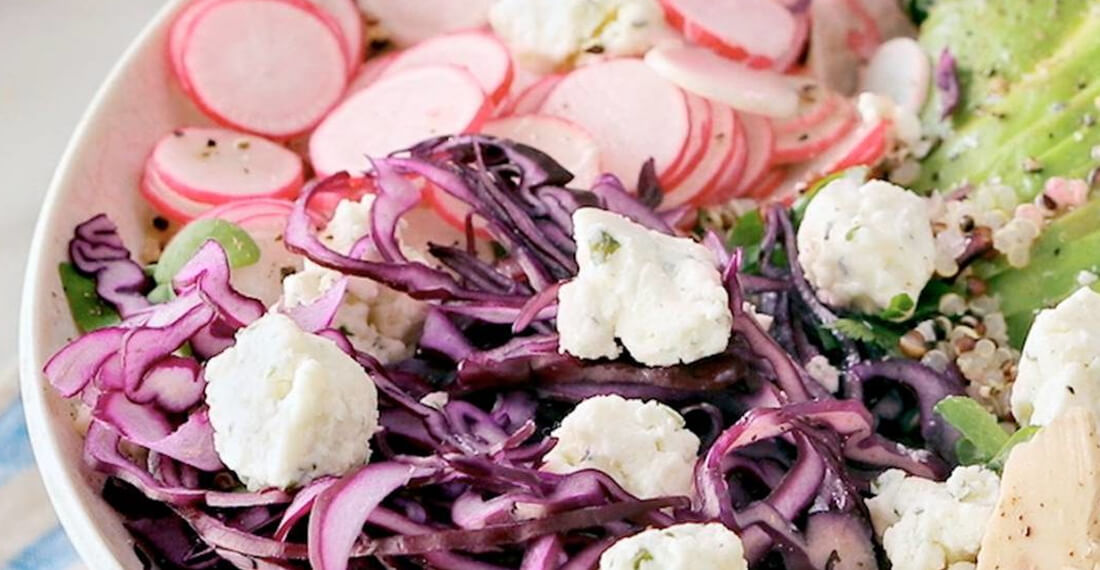 Summer Grain Bowl with Boursin Cheese