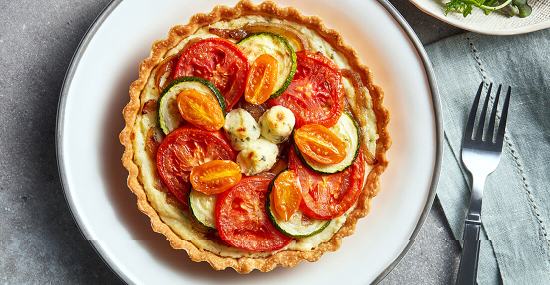 Summer Vegetable Tart with Boursin Cheese