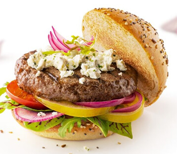 Summer Burger with Boursin Cheese