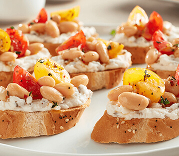 Baked Crostini with Boursin Dairy-Free Cheese