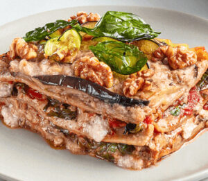 Easy Vegan Lasagna with Eggplant & Boursin Cheese