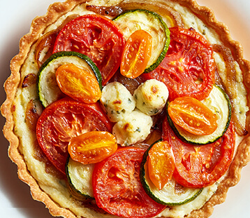 Summer Vegetable Tart with Boursin Cheese