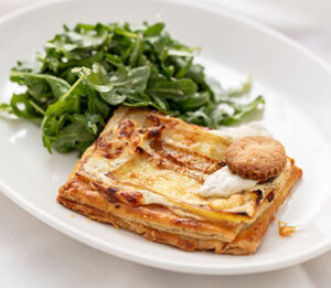 Honey Dijon Boursin Leek Tartlets