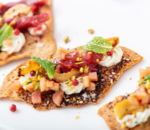 Rhubarb 3 Ways on Sumac-Za’atar Lavash
